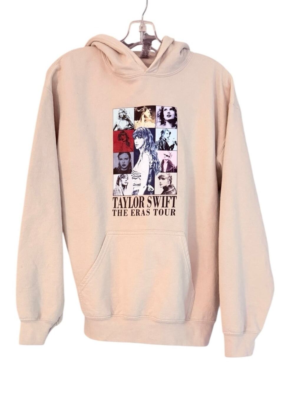 Taylor Swift Eras Tour Beige Graphic Hoodie Midnights Lover Fearless M